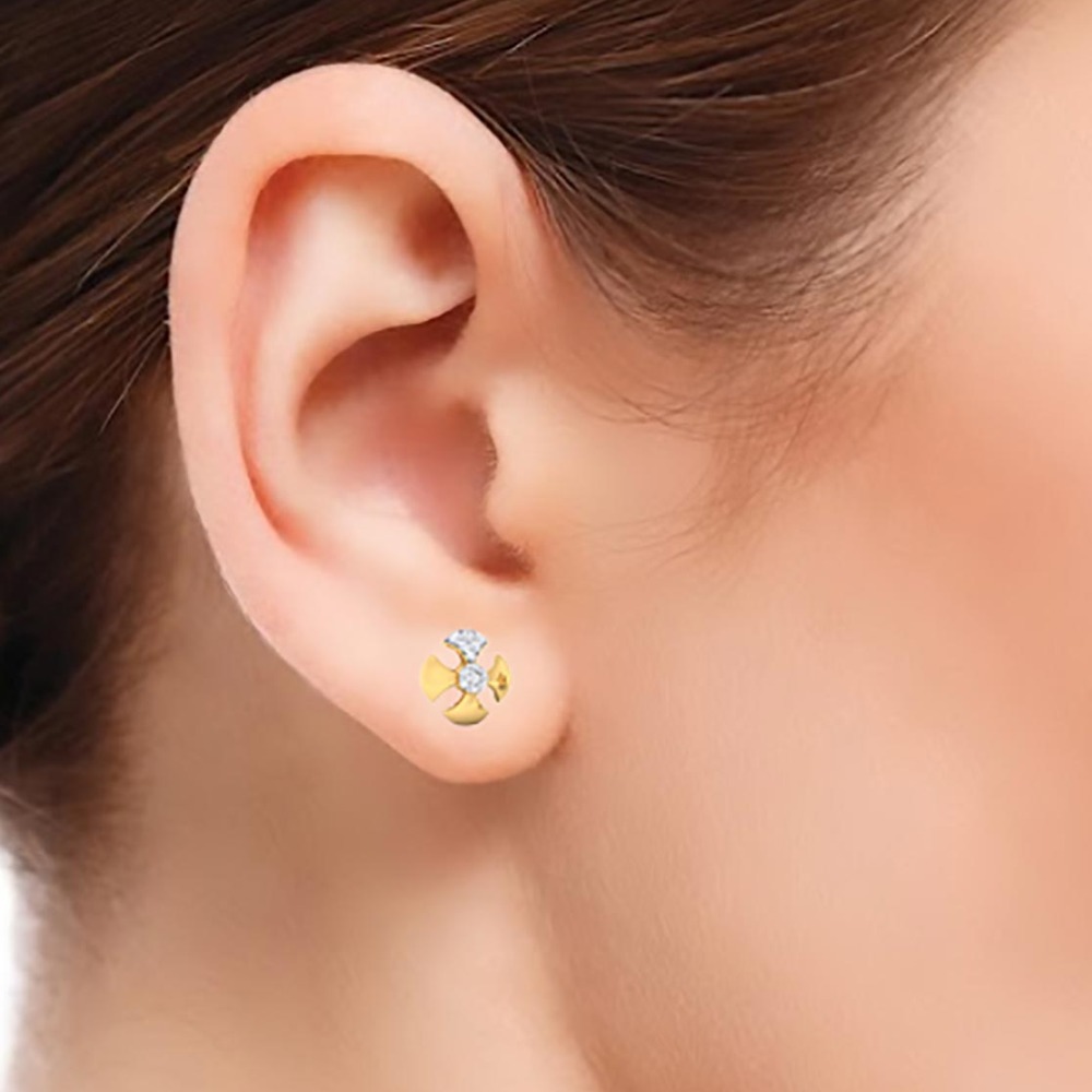 GOLD STUDS EARRING - Image 2