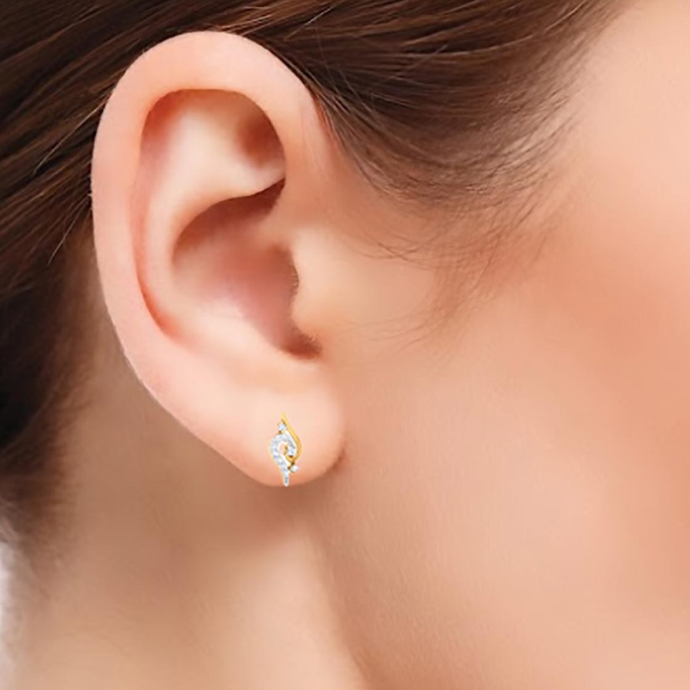 ladies gold earring - Image 2