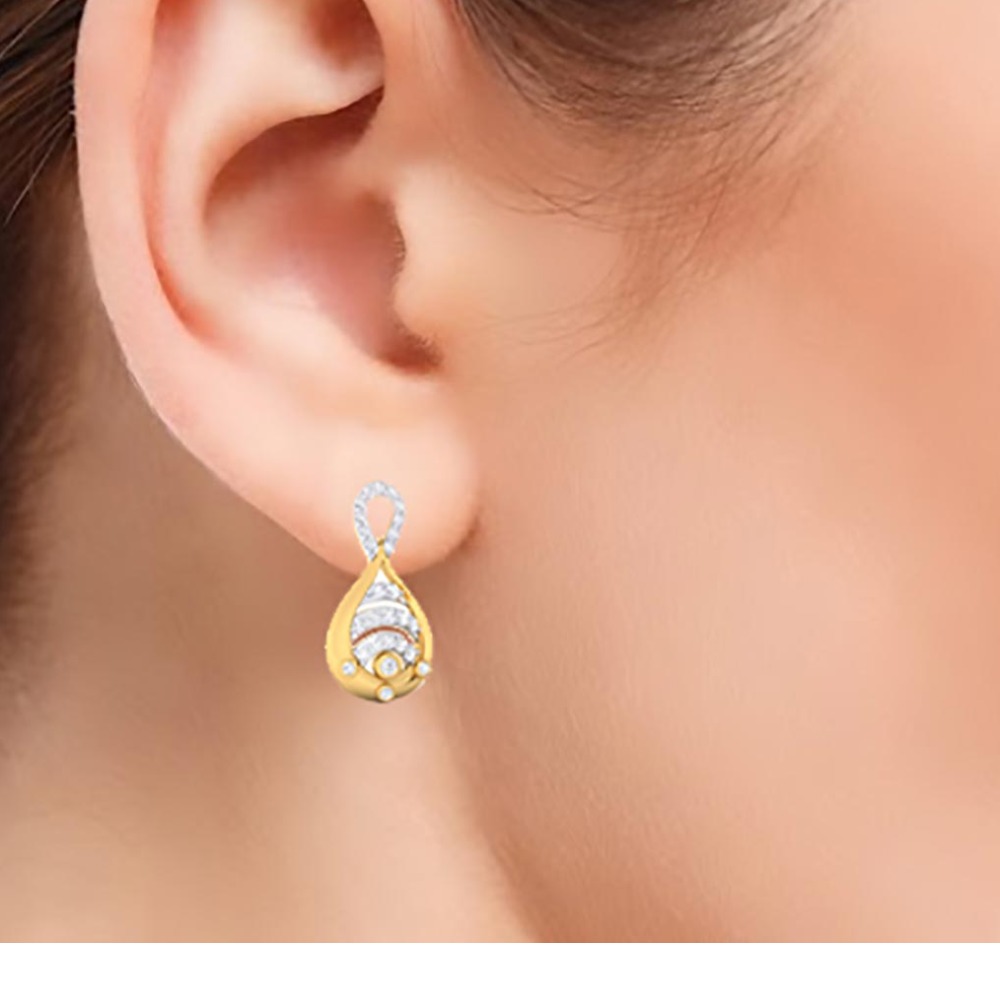 loop diamond earring - Image 2