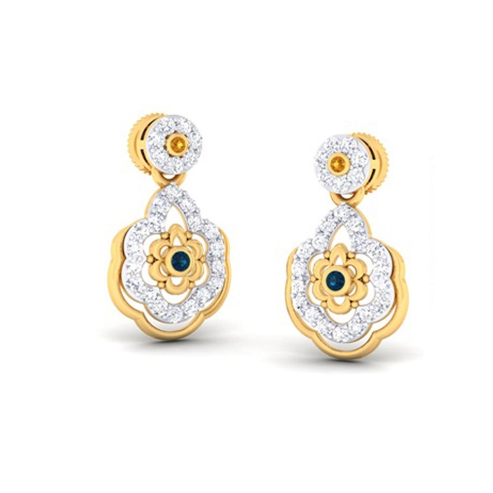 flower diamond earring