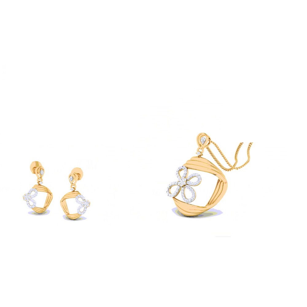 fancy curves and flower pendant