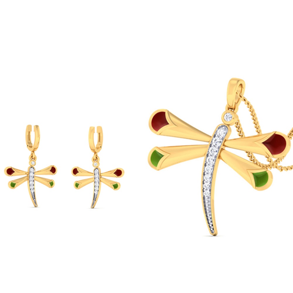 dragonfly pendant set