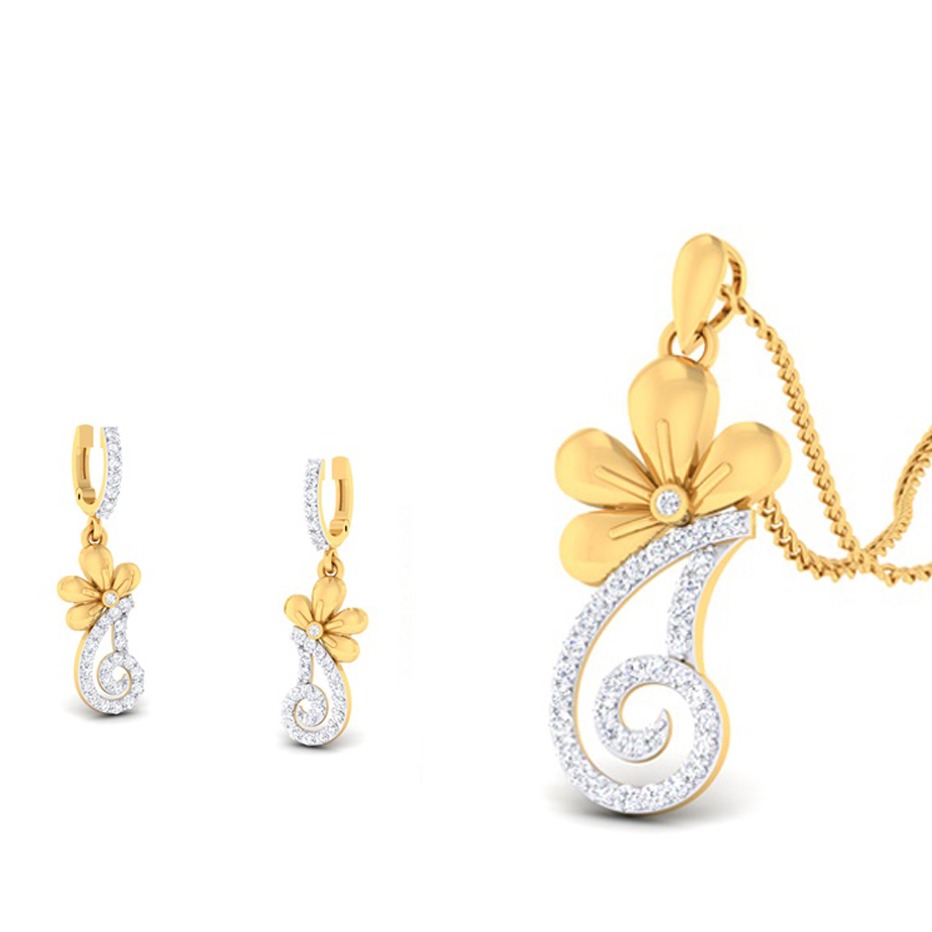 fancy curves pendant