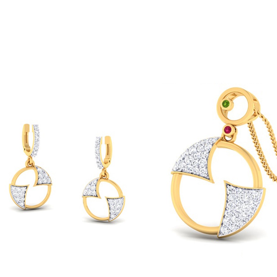 round pendant set