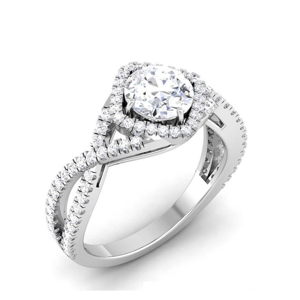 14KT SILVER DIMAOND RING