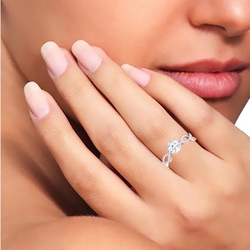 14kt rose gold wavy ring - Image 3