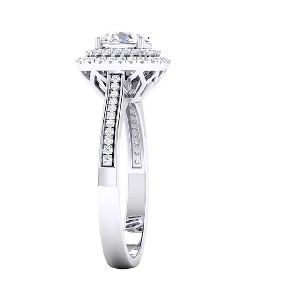 14KT SILVER SQUARE SHAPE RING - Image 2
