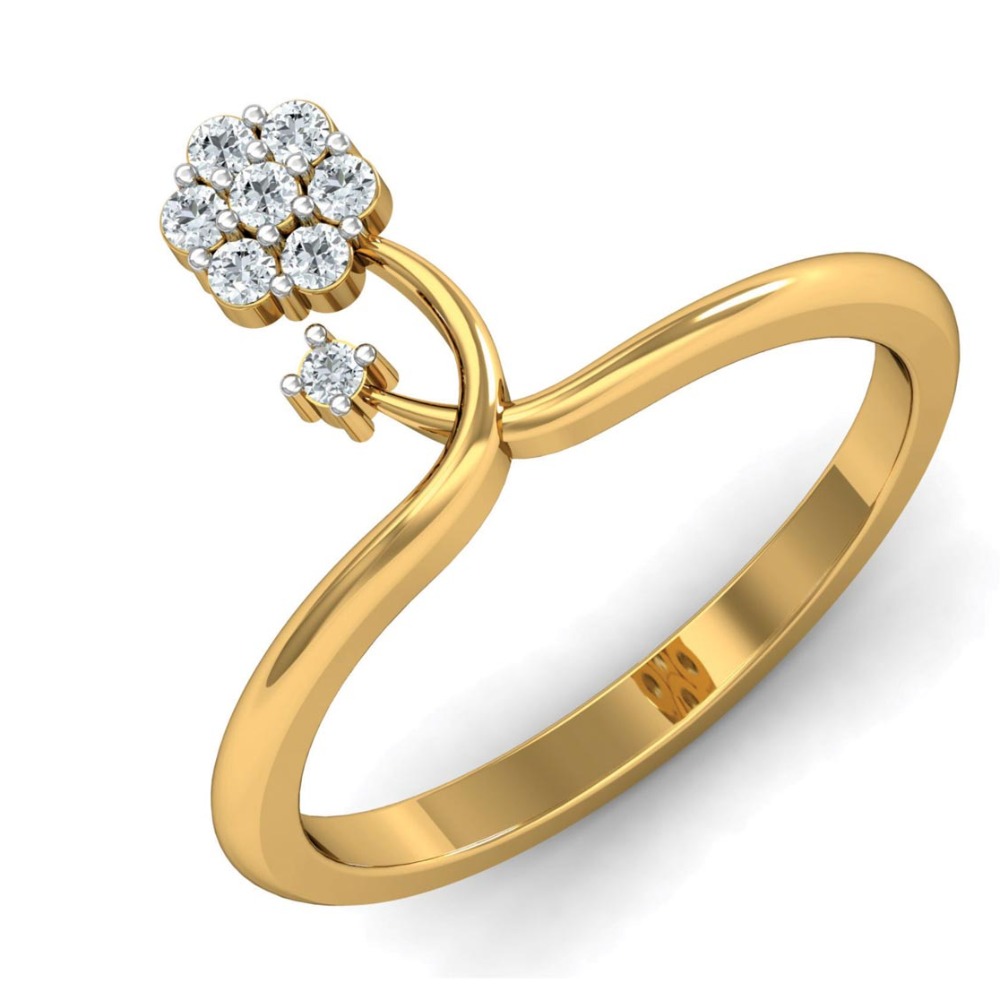 14KT FLOWER DESIGN RING