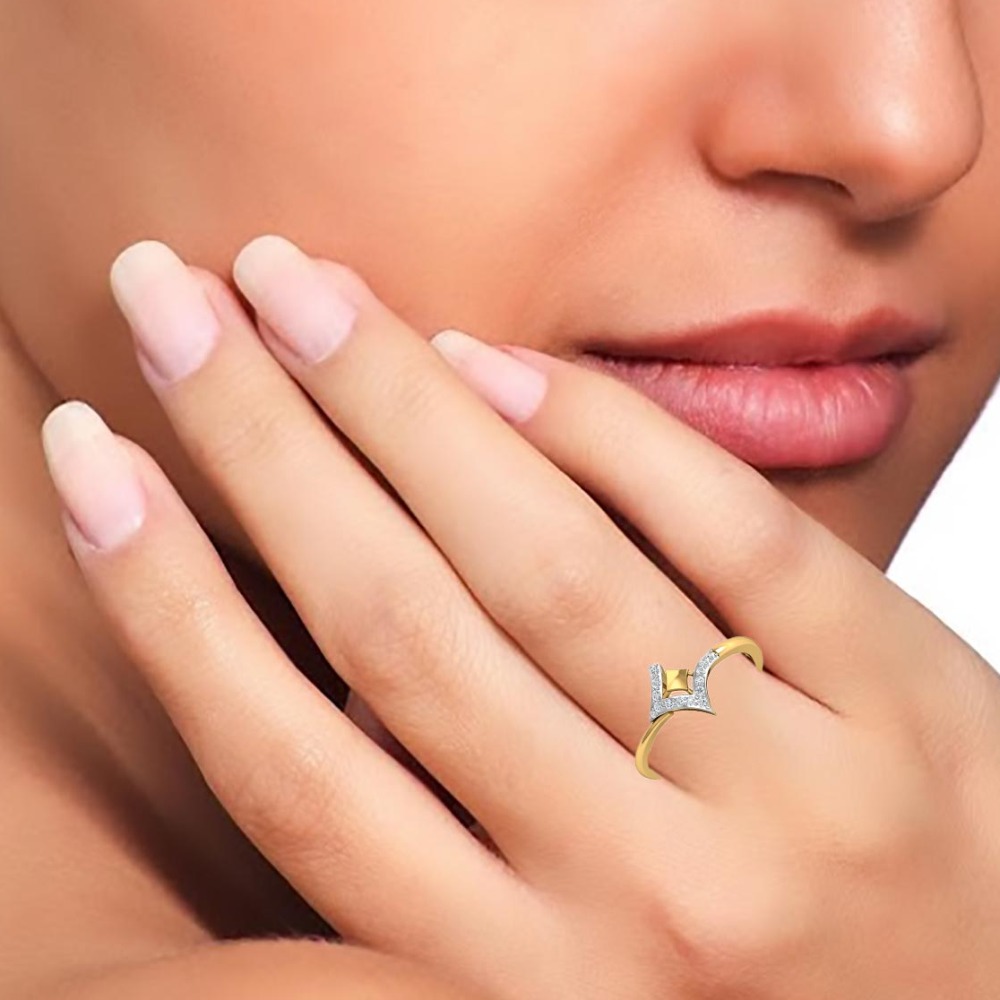 14kt diamond shapes ring - Image 2