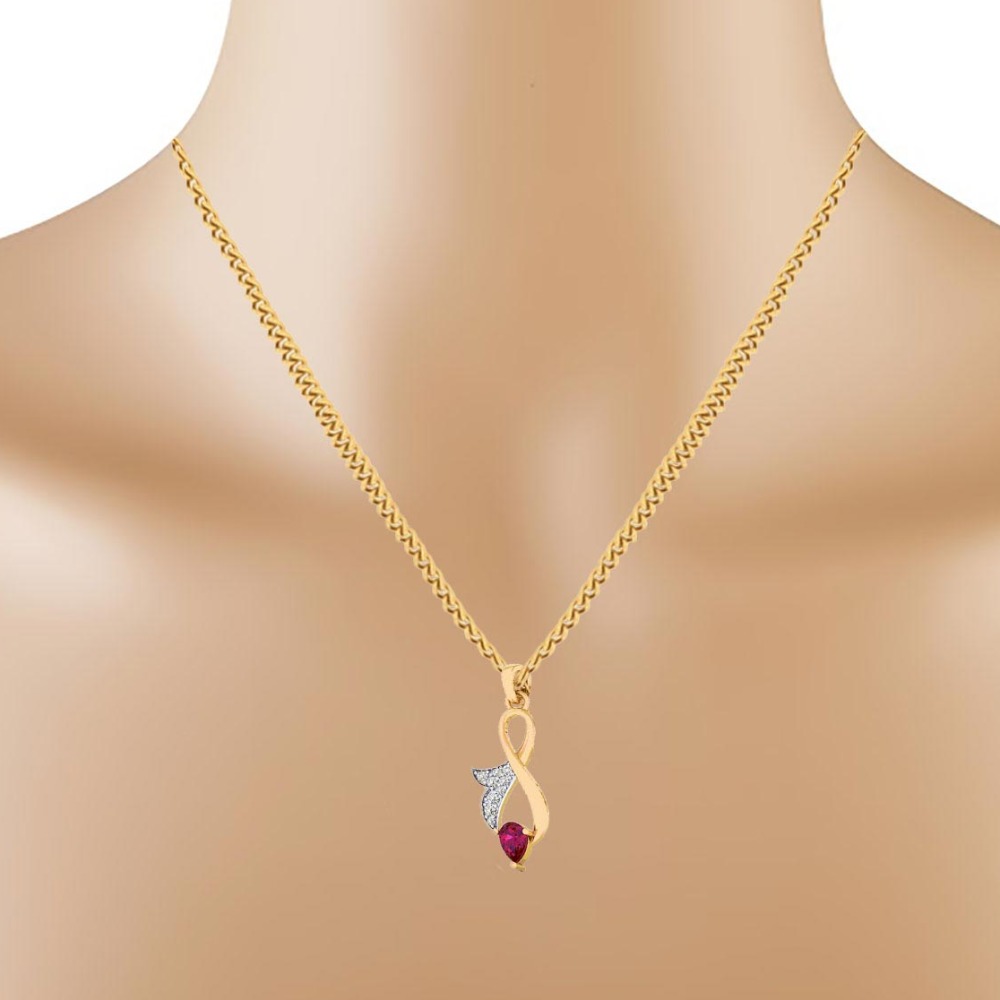 RIBBION SHAPE PENDENT - Image 2
