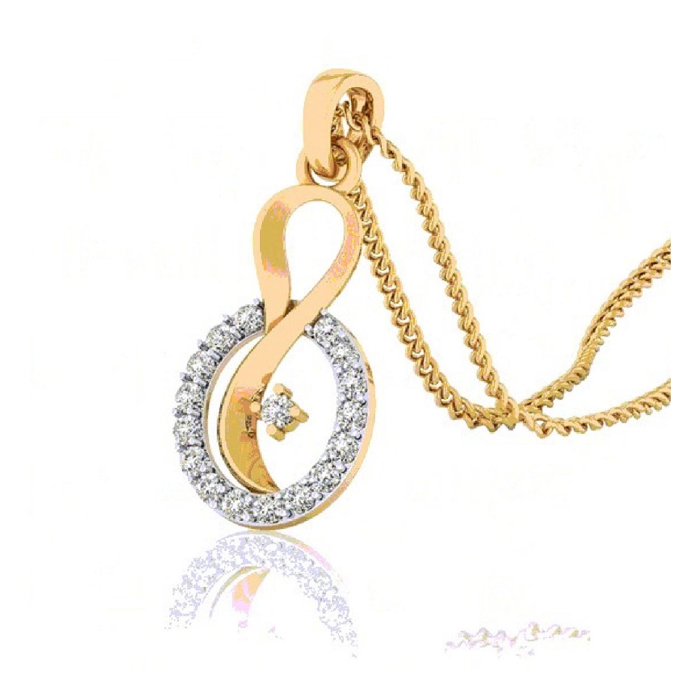 CIRCLE DIAMOND PENDENT