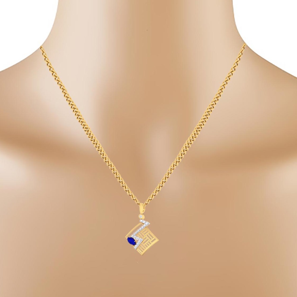color stone Pendant Set - Image 2