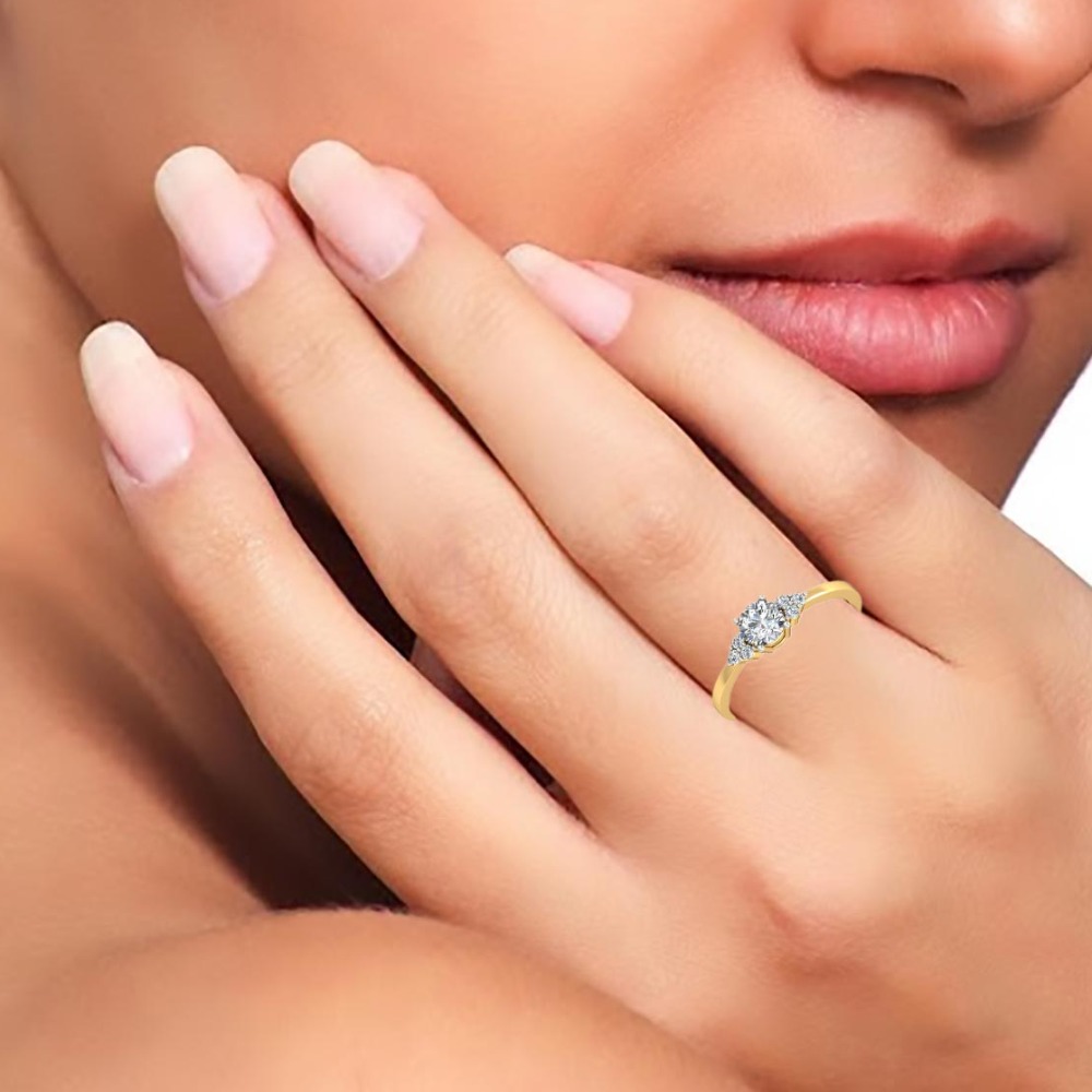 14kt solitaire ring - Image 3