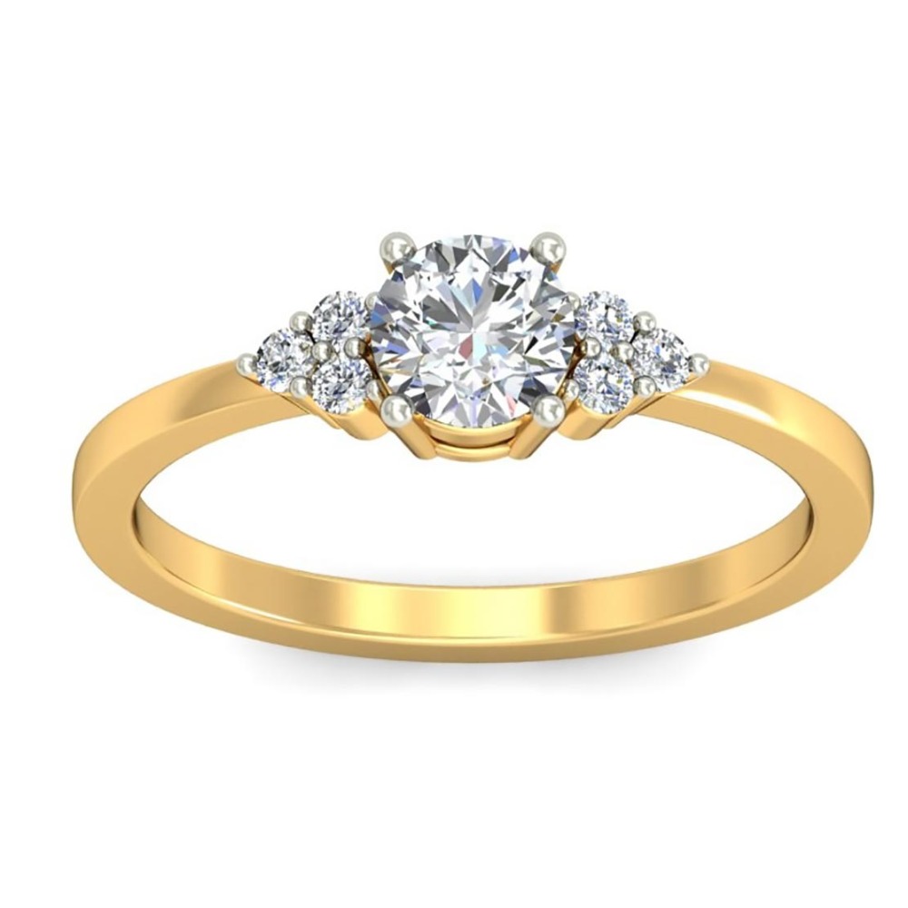 14kt solitaire ring - Image 2