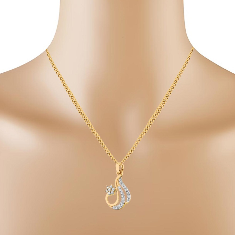 Ladies diamond pendent - Image 2