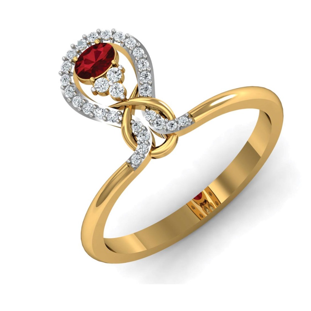 14KT GOLD STONE RING