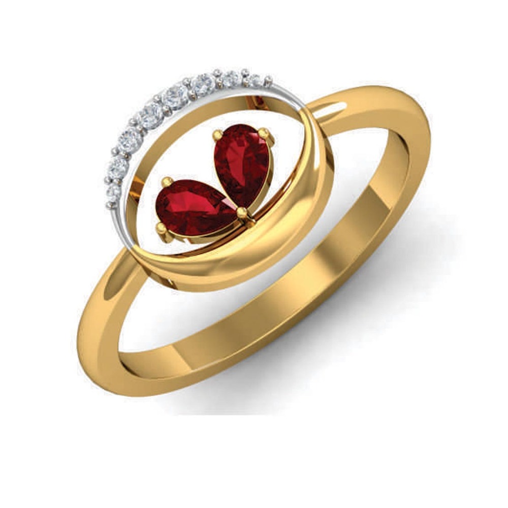 14KT OVAL SHAPE STONE RING