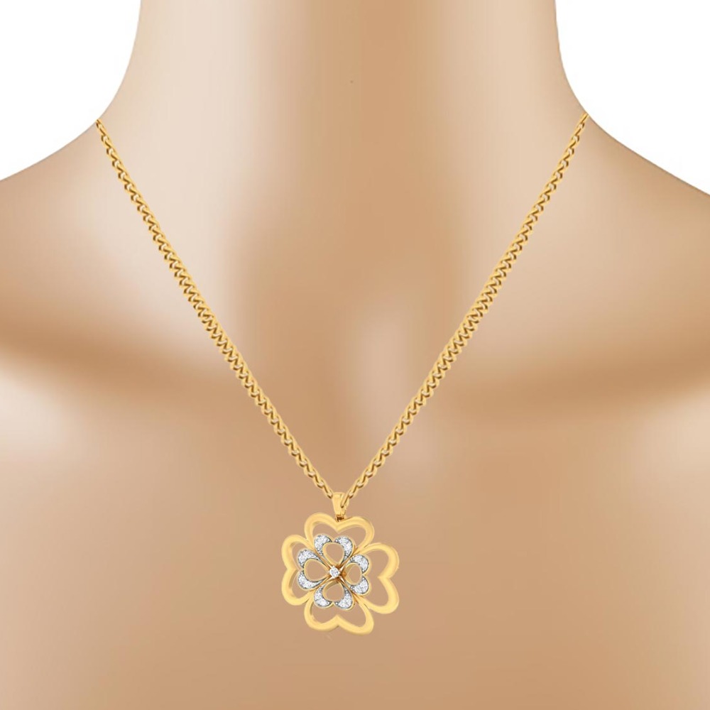 heart flower pendant - Image 2