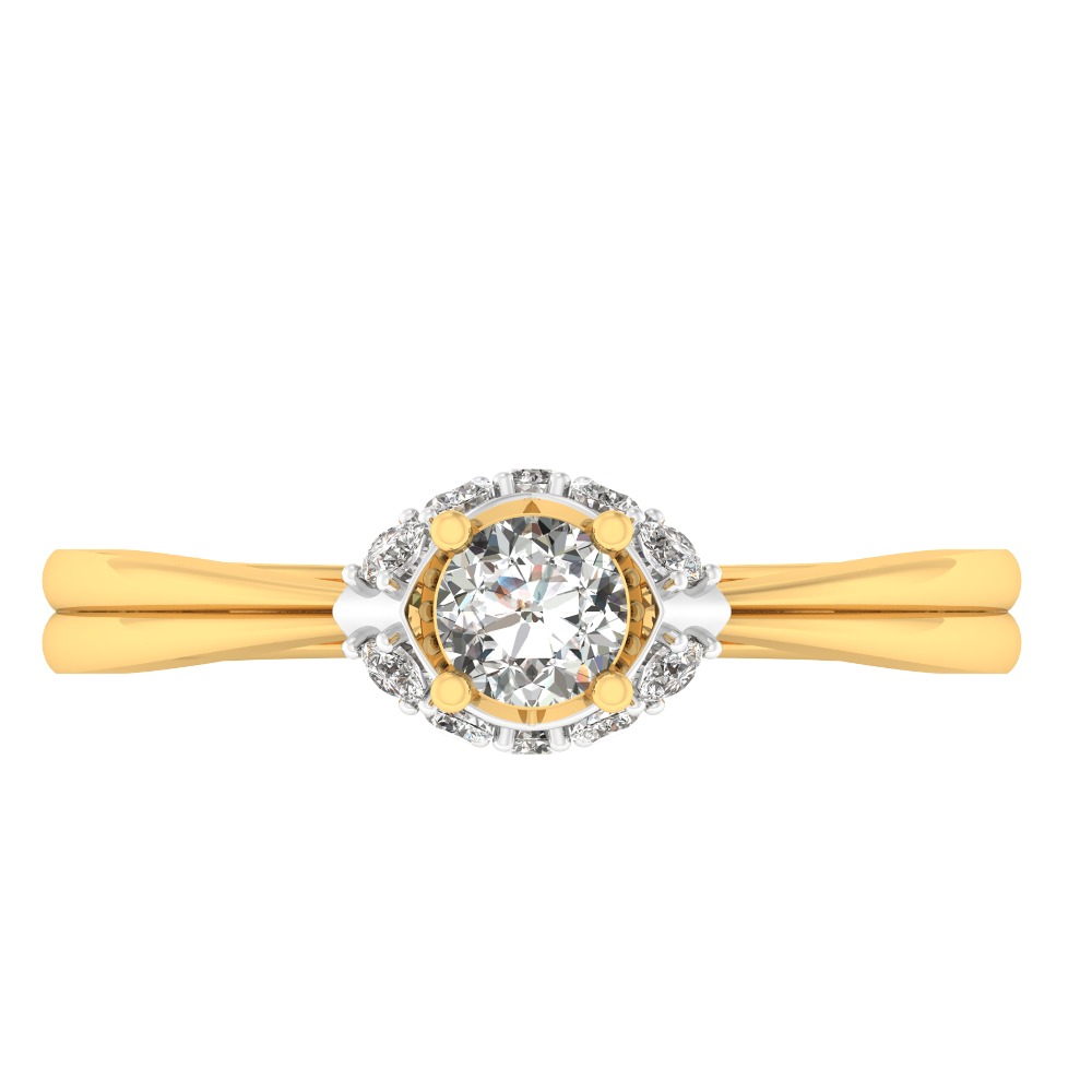 14KT SOLITAIRE RING - Image 3