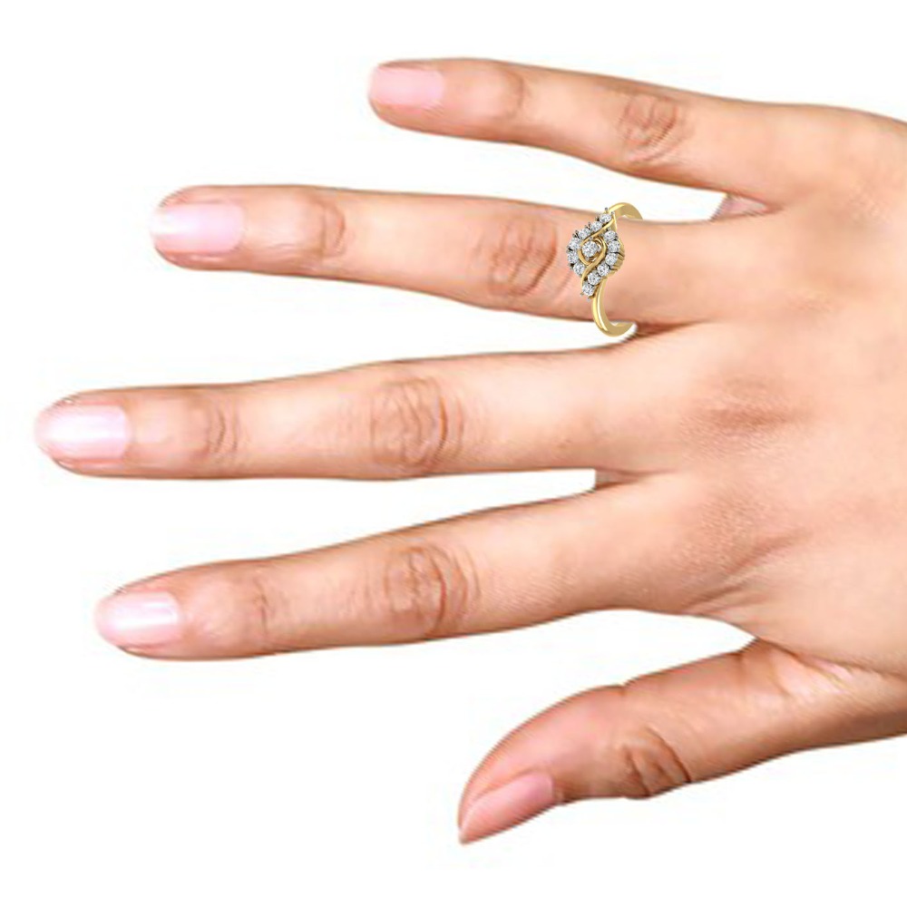 14kt gold s shape ring - Image 2