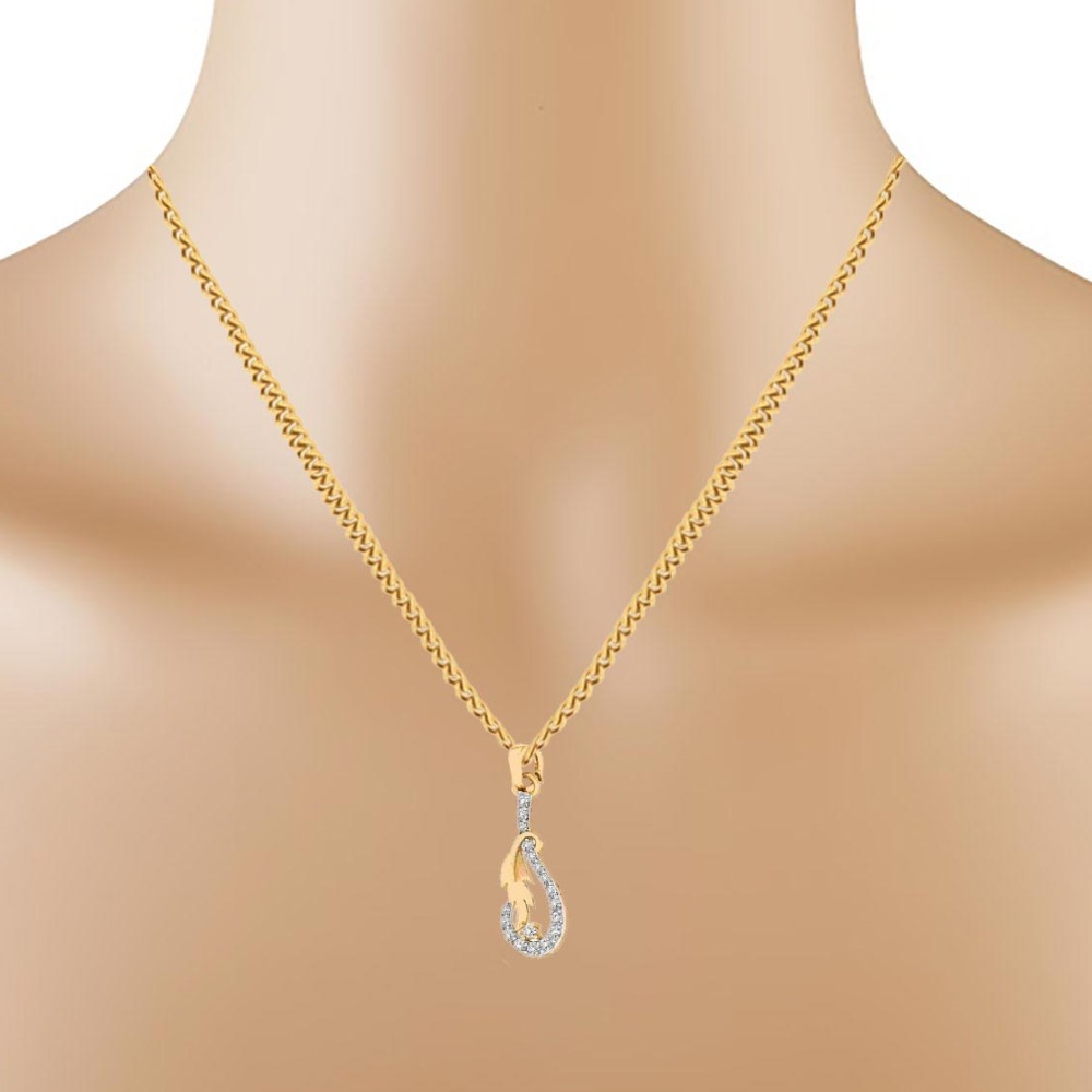 LADIES LEAF PENDENT - Image 2
