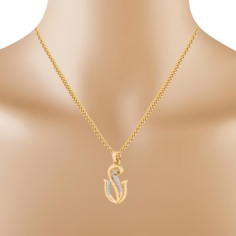 LADIES LOTUS PENDENT - Image 2