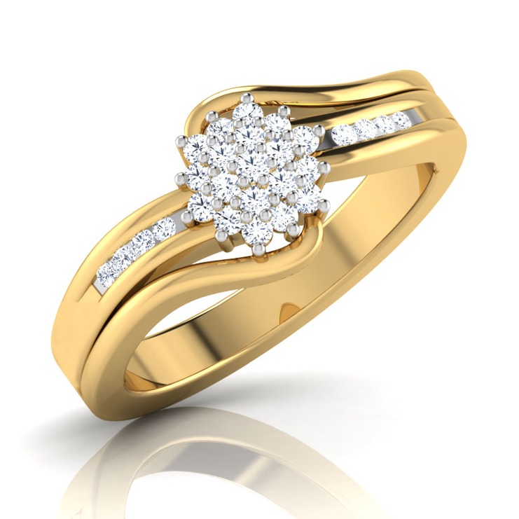 14KT FLOWER DESIGN RING