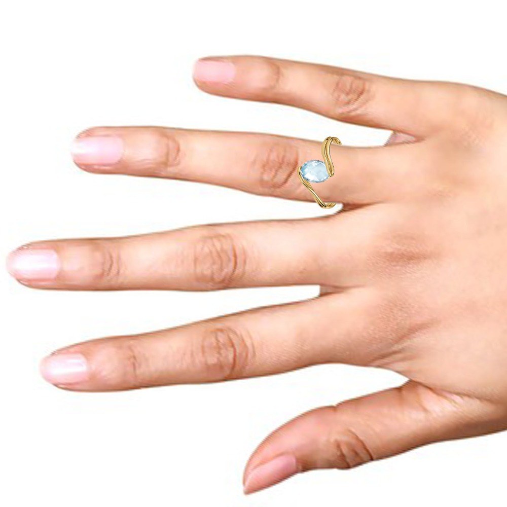 14KT OVAL SHAPE RING - Image 2