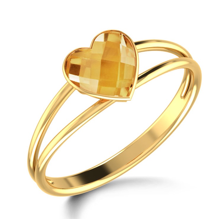 14KT HEART RING