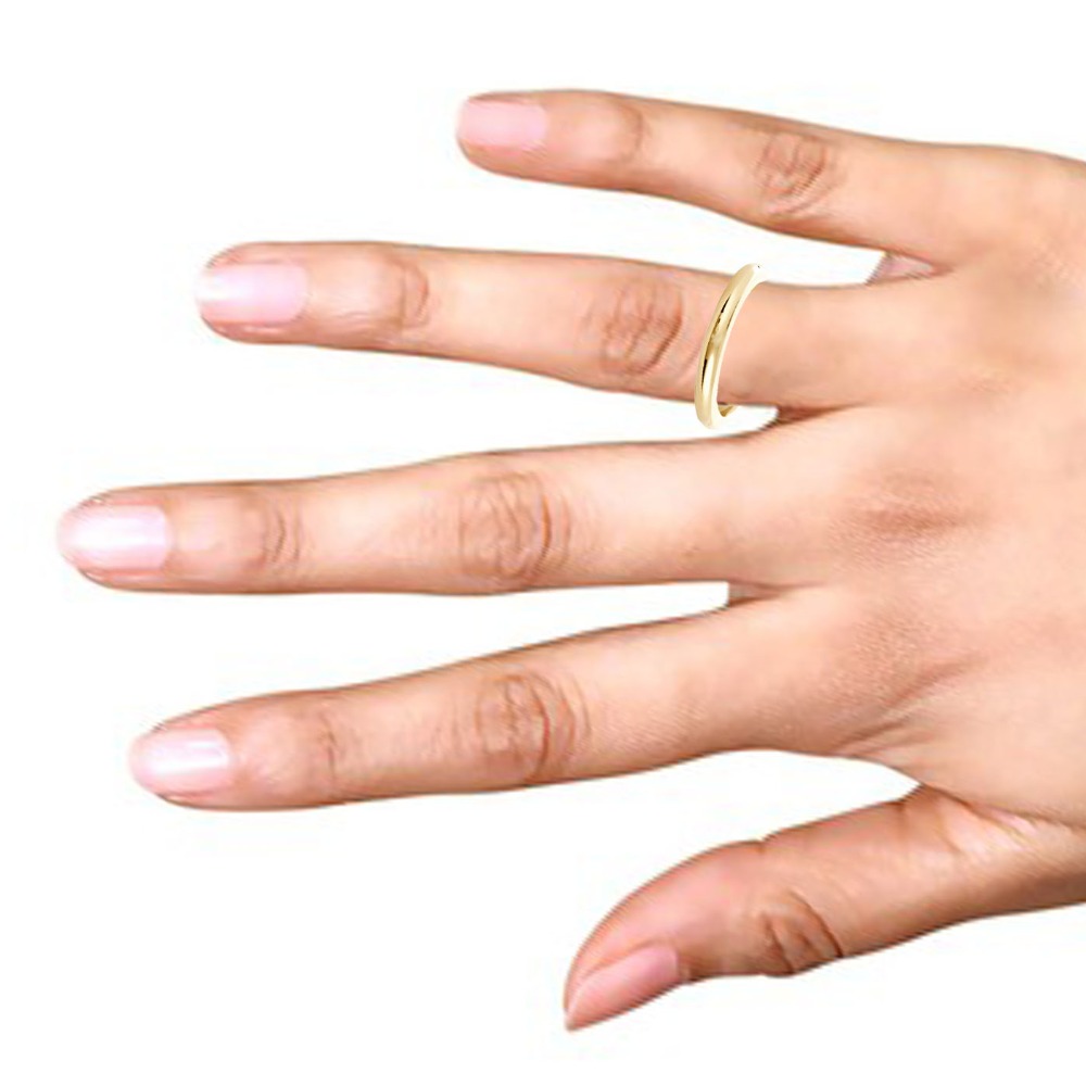14KT ROUND RING - Image 2