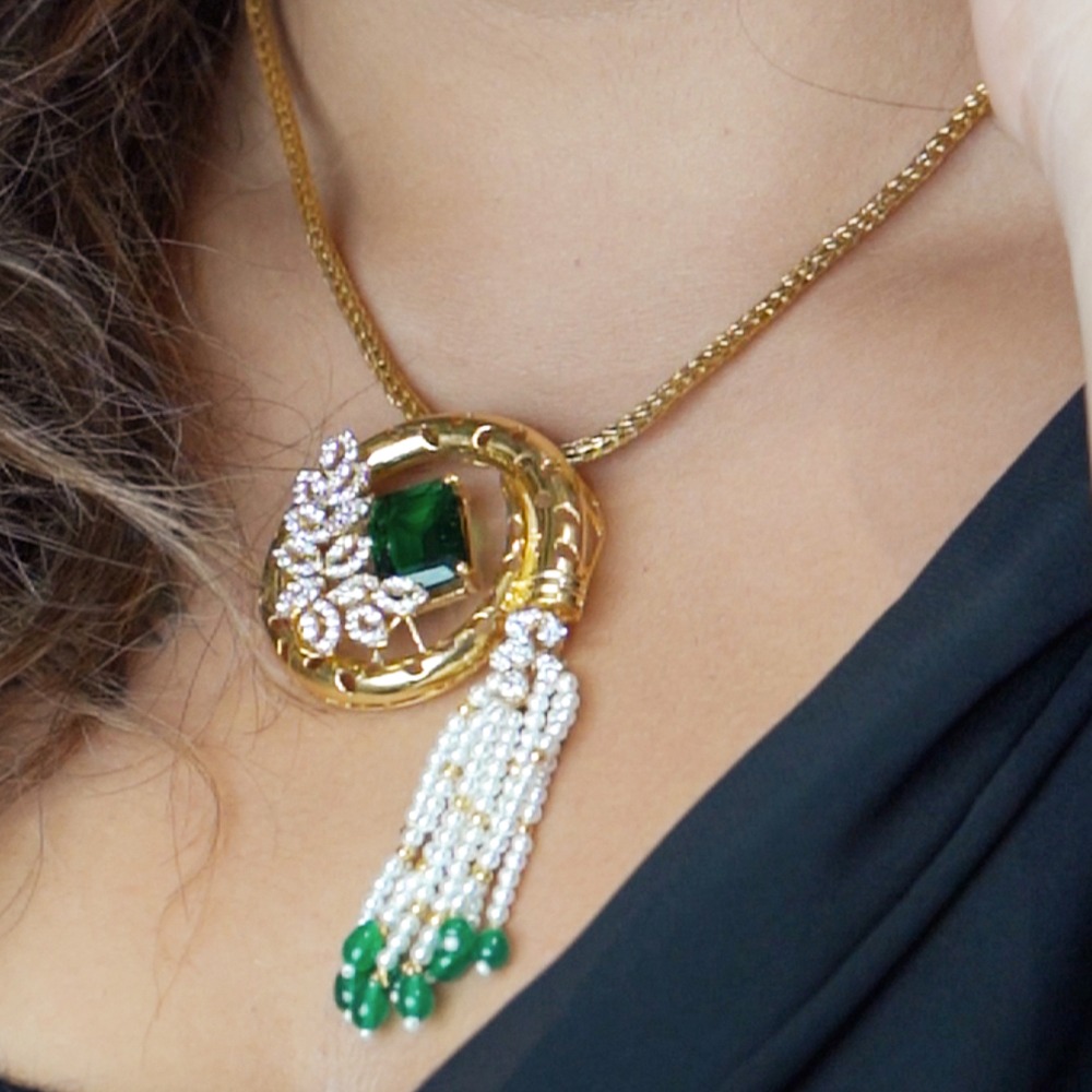 emblace collection gold stone pendant - Image 2