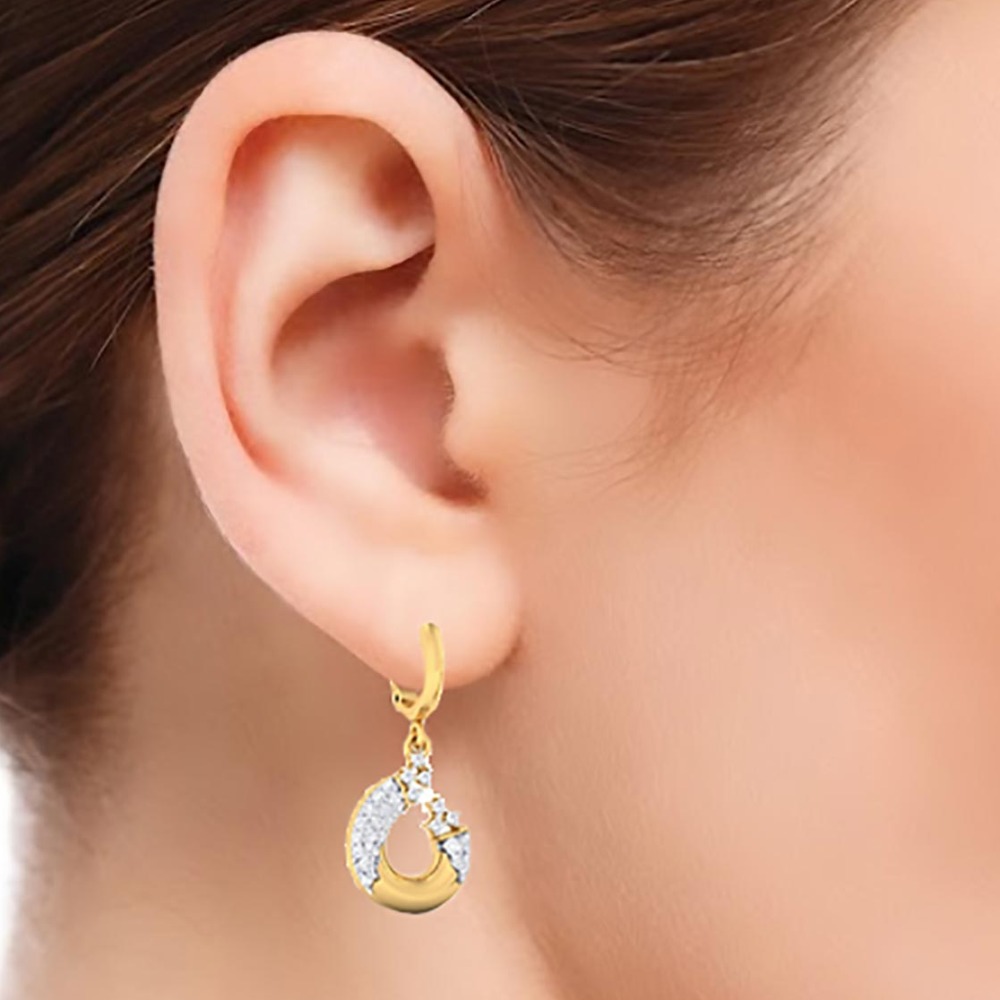 roundish diamond coated pendant - Image 3