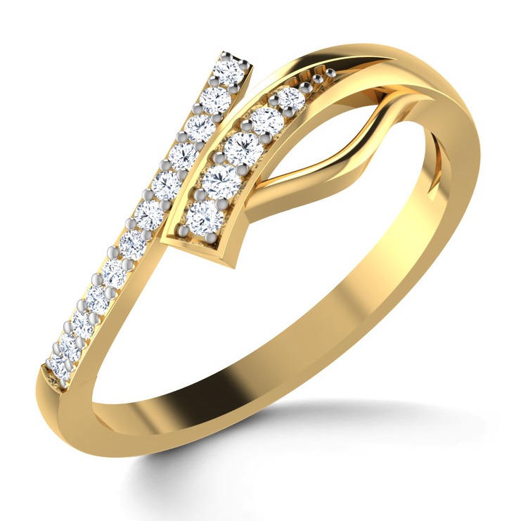 14kt gold fancy Diamond