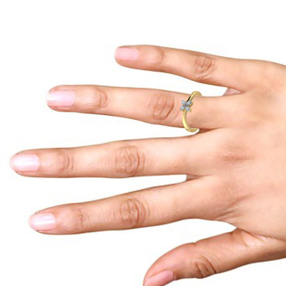 Gold Petals Design Ring - Image 2