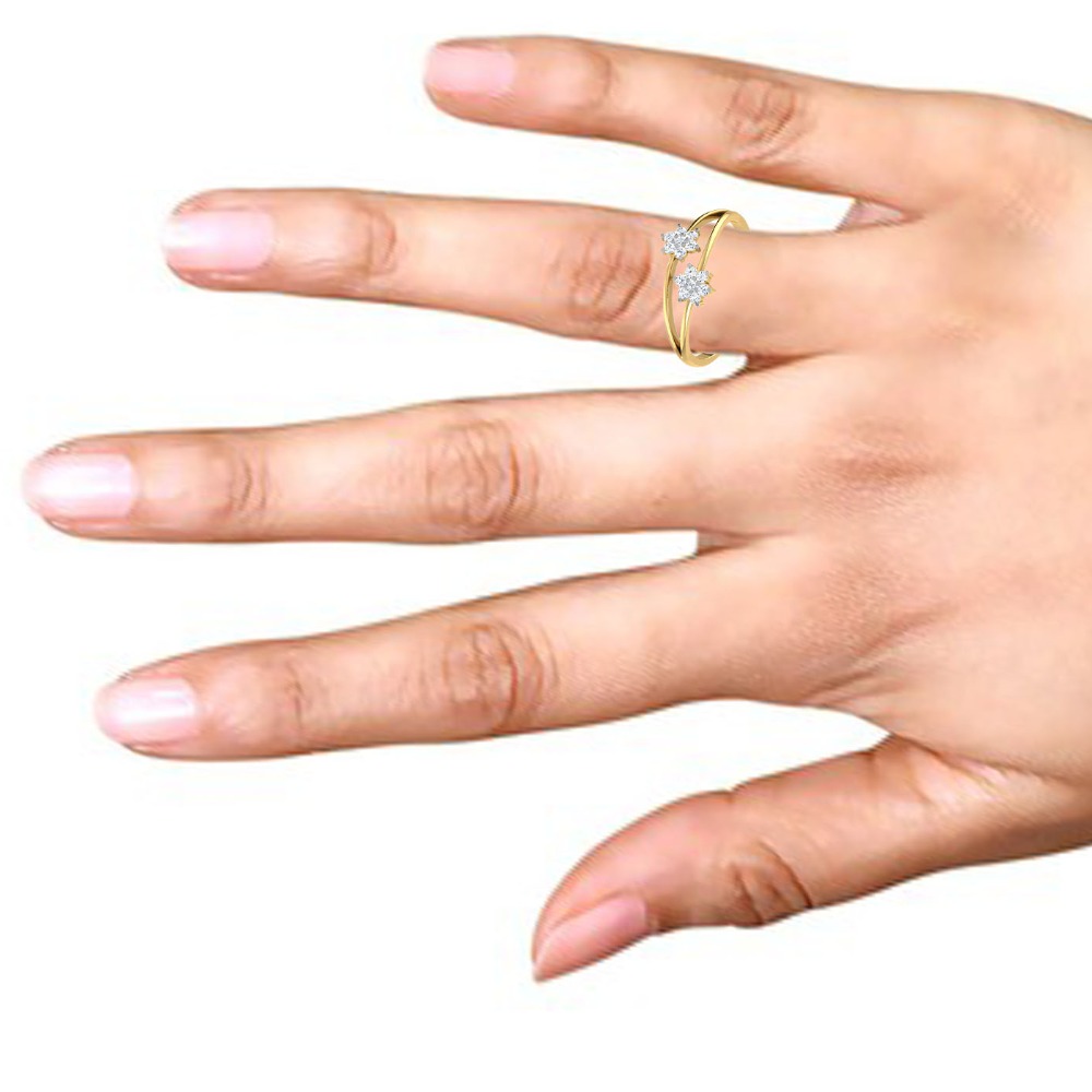 SQUARE SHAPE DIAMOND RING - Image 2