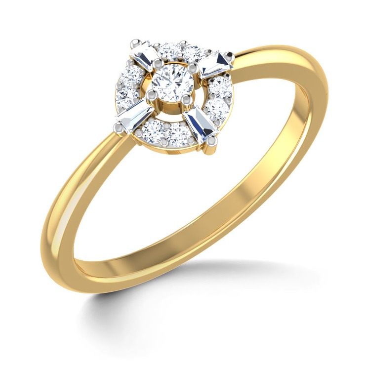 SQUARE SHAPE DIAMOND RING