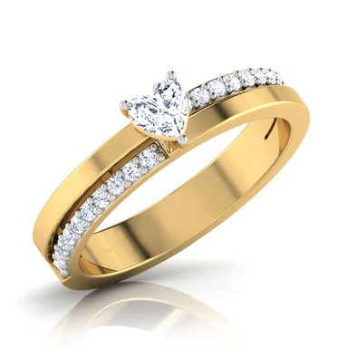 heart soliter ring