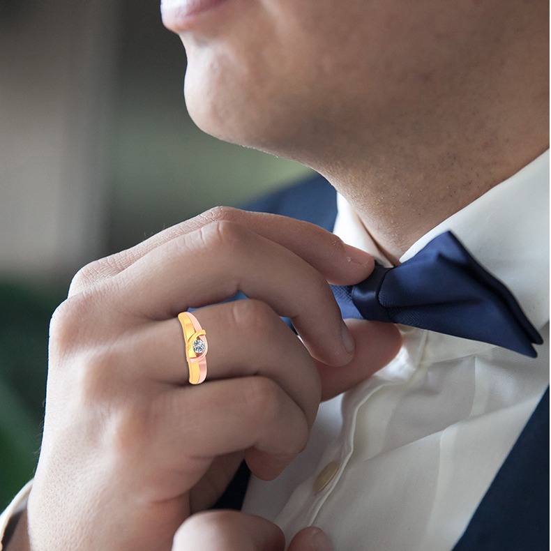 ROSE GOLD WITH GOLD BANDS - Image 3