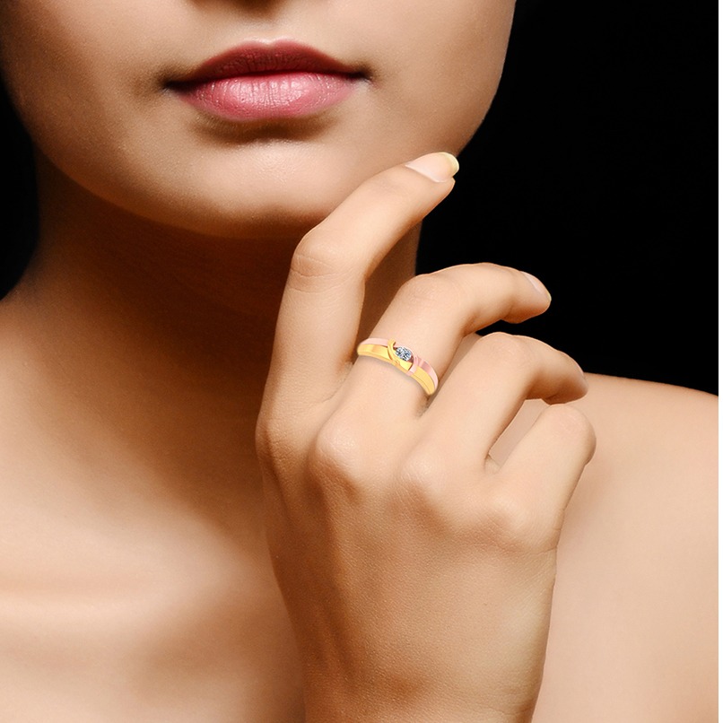 ROSE GOLD WITH GOLD BANDS - Image 2