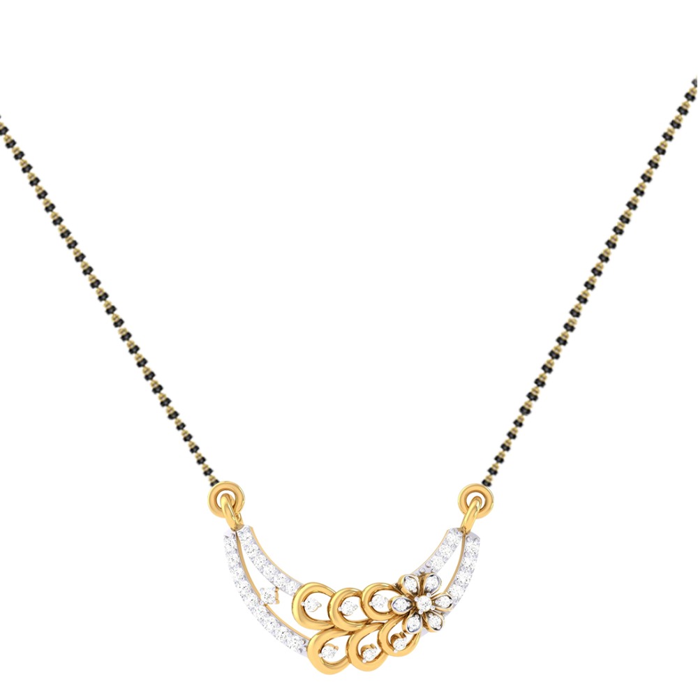 916 Gold Diamond Mangalsutra