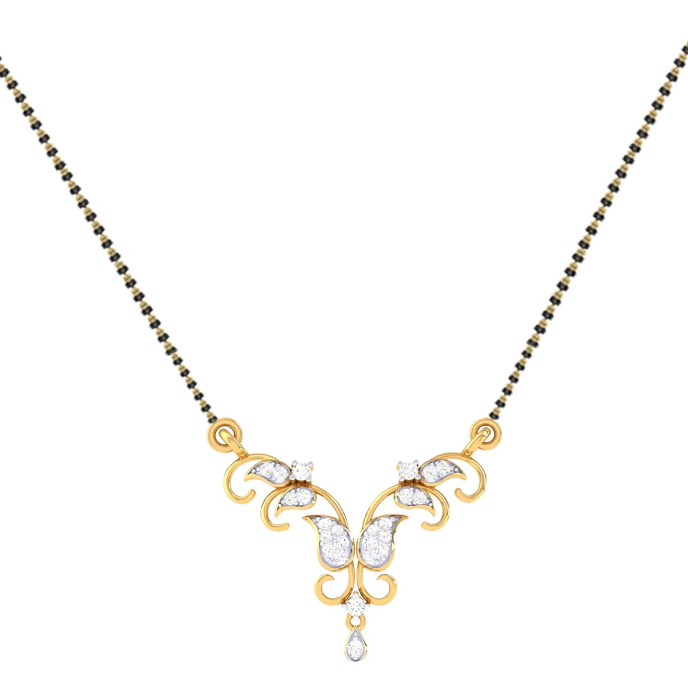 916 Gold Diamond Mangalsutra