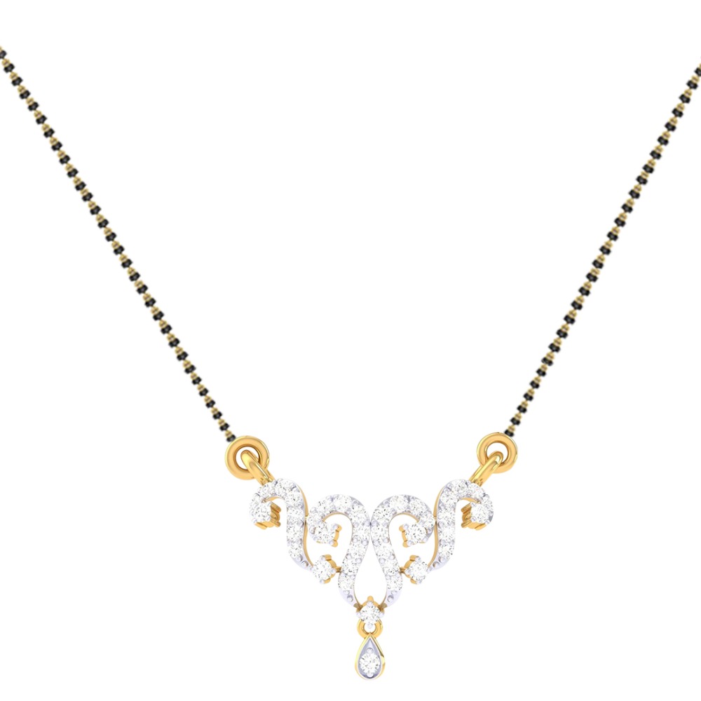 916 Gold Diamond Mangalsutra