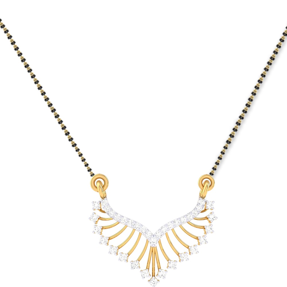Gold Diamond Mangalsutra