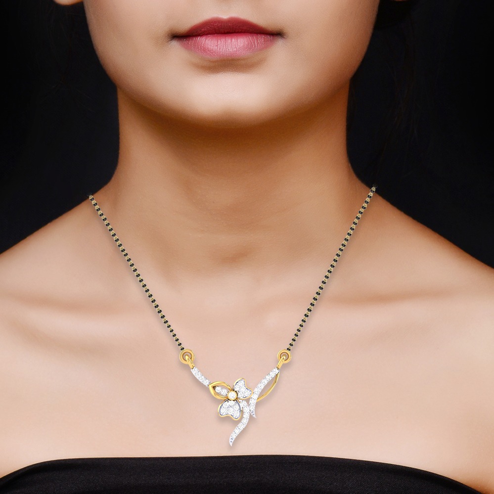 Gold Diamond Mangalsutra - Image 2