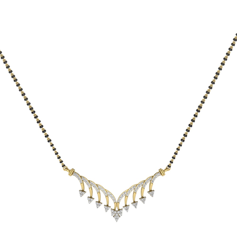Gold Diamond Mangalsutra
