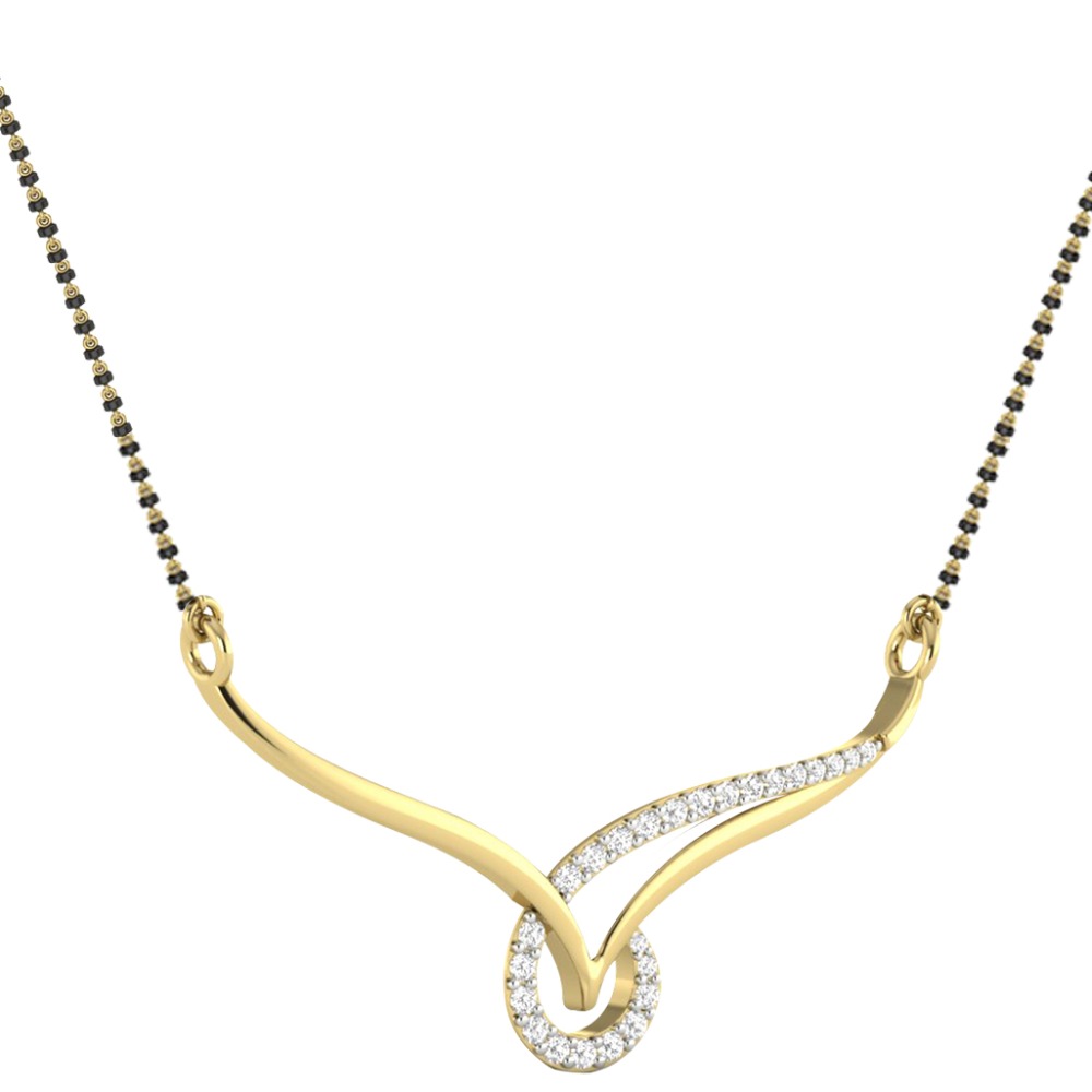 Gold Diamond Mangalsutra