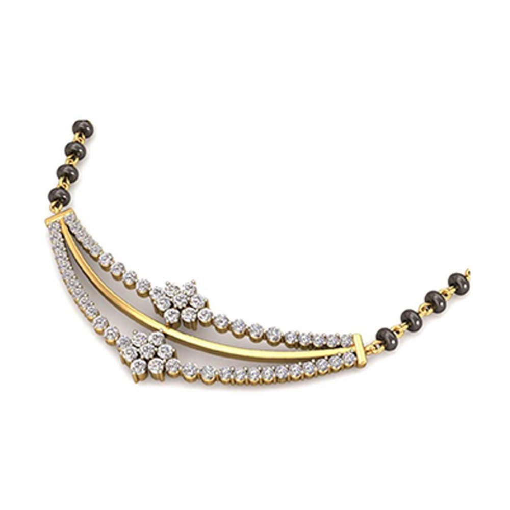 Gold Diamond Mangalsutra