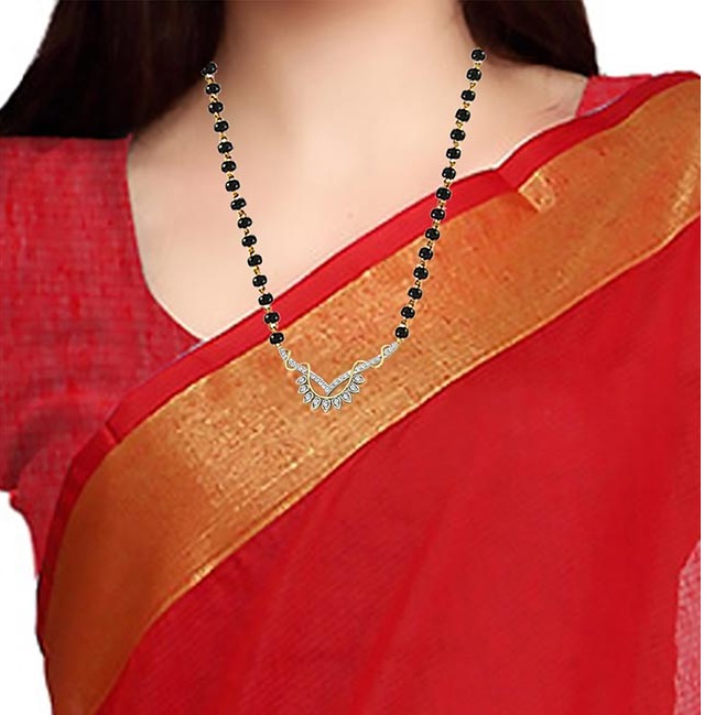 Gold Diamond Mangalsutra - Image 2