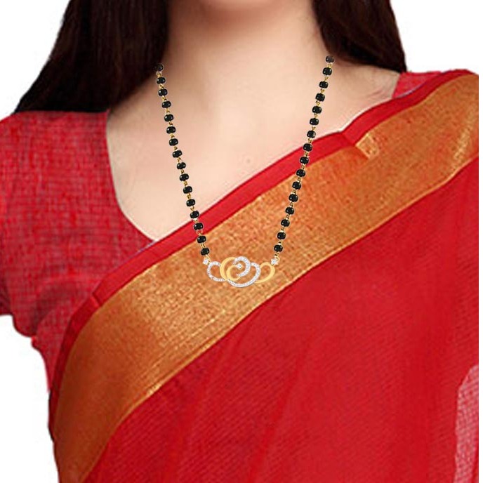 Gold Diamond Mangalsutra - Image 2
