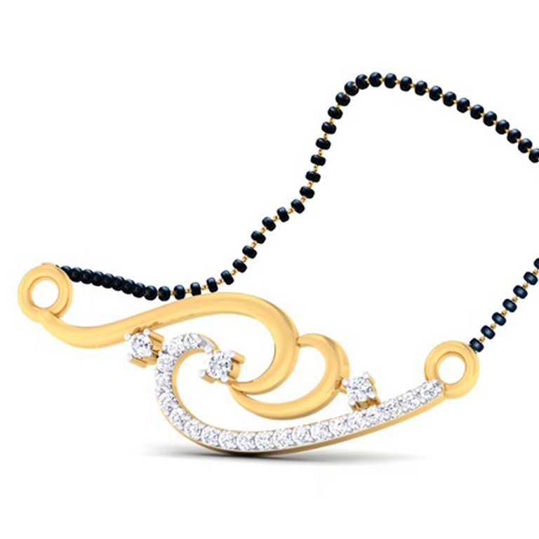 Gold Diamond Mangalsutra